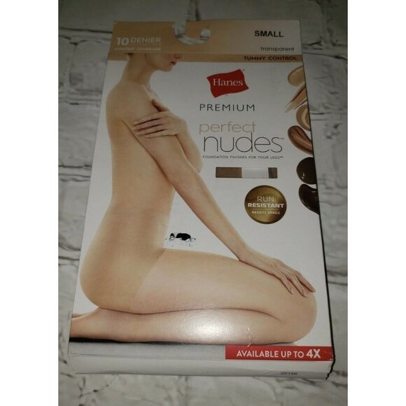 Women's Lightest Coverage Tummy control Pantyhose Hanes Premium  S* transparent - Picture 1 of 2